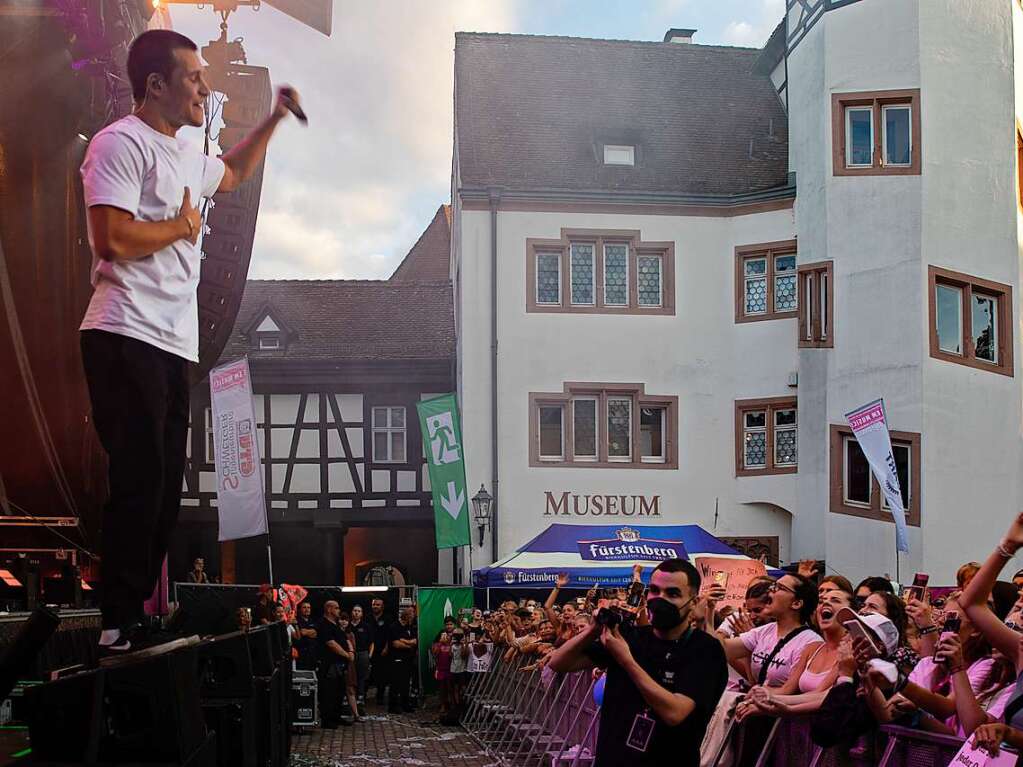 Aller guten Dinge waren fnf bei I EM Music in Emmendingen. Den Schlusspunkt des Festivals setzte Wincent Weiss.