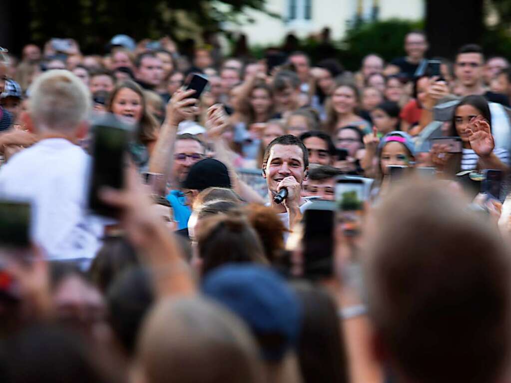 Aller guten Dinge waren fnf bei I EM Music in Emmendingen. Den Schlusspunkt des Festivals setzte Wincent Weiss.