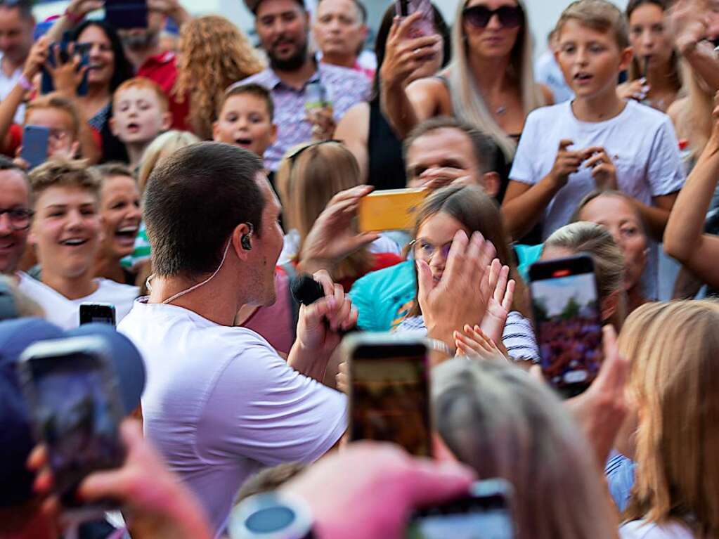 Aller guten Dinge waren fnf bei I EM Music in Emmendingen. Den Schlusspunkt des Festivals setzte Wincent Weiss.