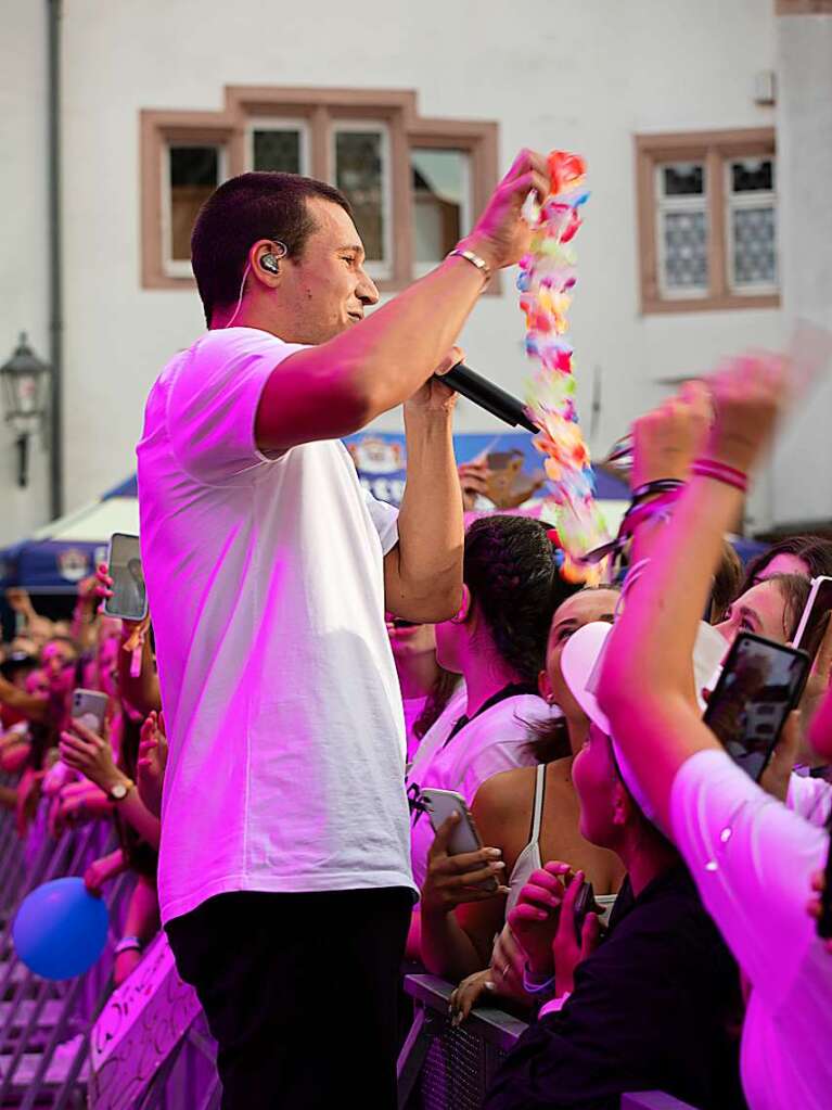 Aller guten Dinge waren fnf bei I EM Music in Emmendingen. Den Schlusspunkt des Festivals setzte Wincent Weiss.