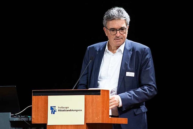 Dieter Salomon, Hauptgeschftsfhrer d...tandskongress am 12. Oktober 2022 ein.  | Foto: Attila Jozsef