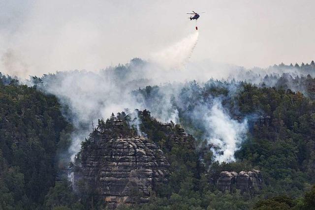 Kampf gegen Waldbrnde in Brandenburg und Sachsen geht weiter
