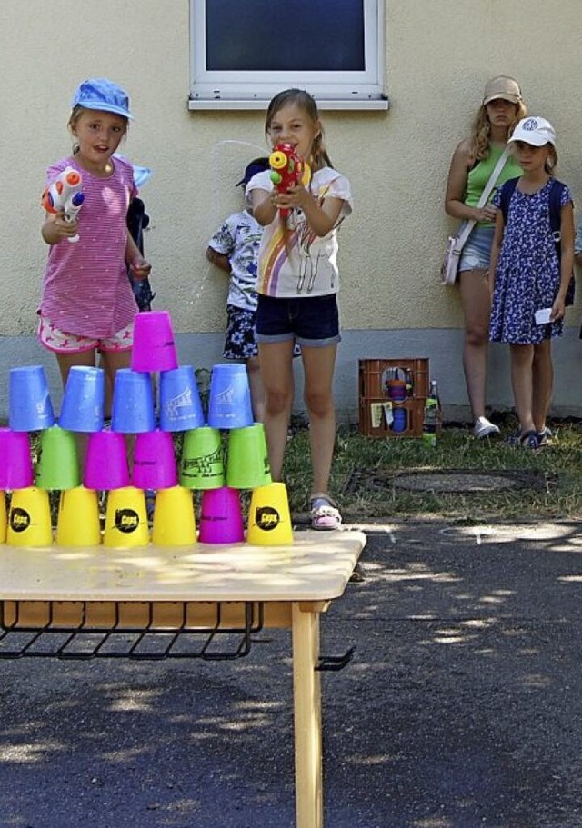 Auch bei dezentralen Angeboten hatten Offenburger Ferienkinder viel Spa.   | Foto: Carola Bruhier