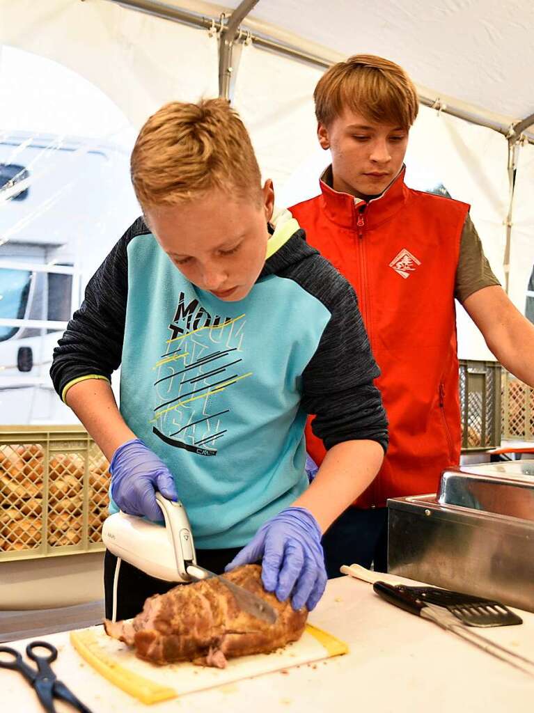 Der Skiclub sorgte mit an die 50 Helfer fr Getrnke und Essen