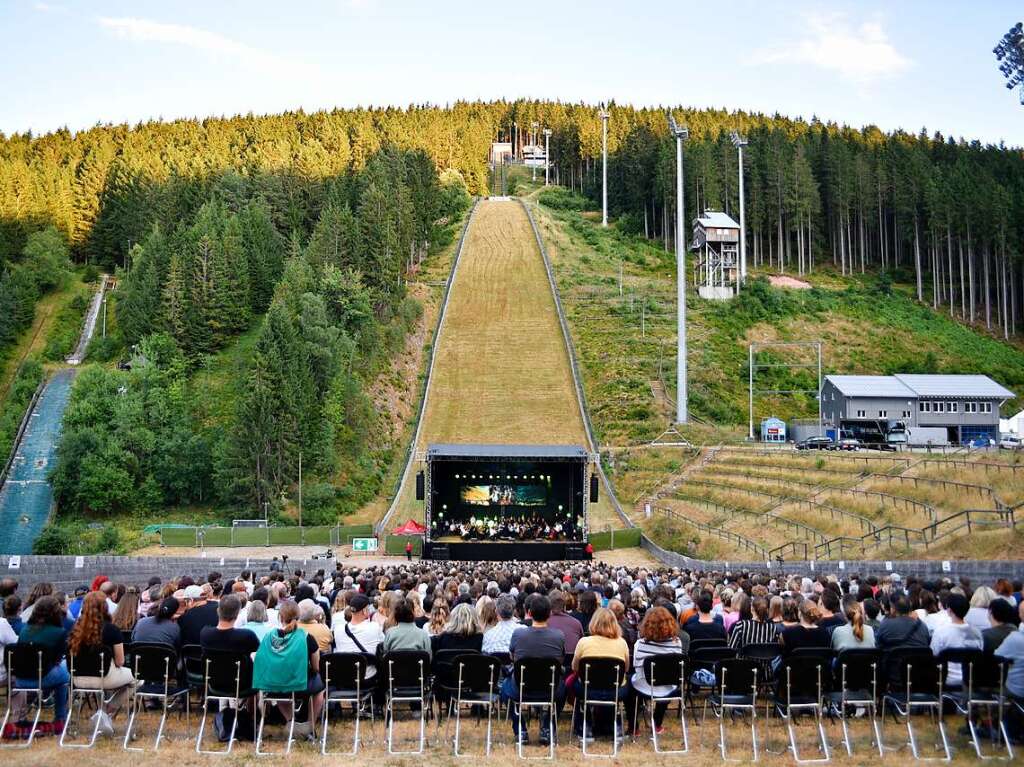 Festival an der Hochfirstschanze mit Filmmusik und dem Soundtrack von Harry Potter.