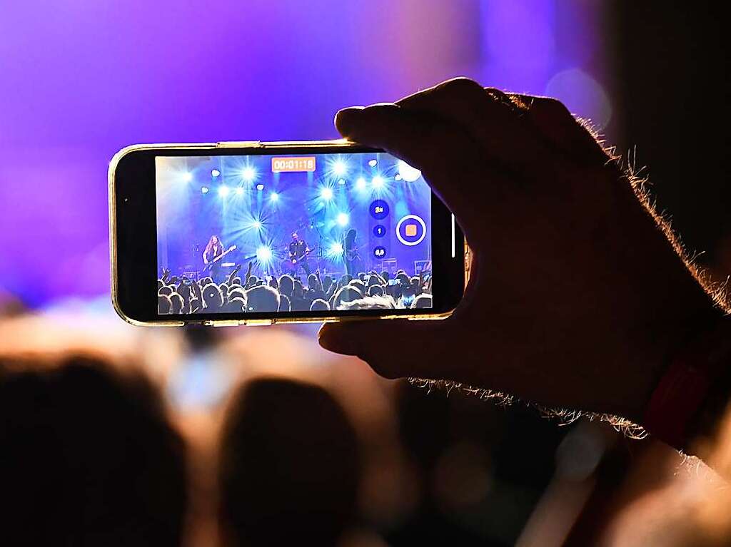 Partystimmung auf dem Markgrfler Platz in Mllheim