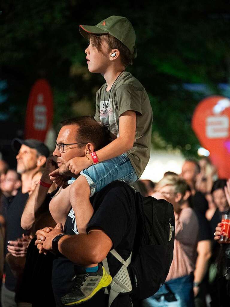 Partystimmung auf dem Markgrfler Platz in Mllheim