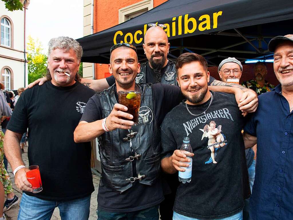 Partystimmung auf dem Markgrfler Platz in Mllheim