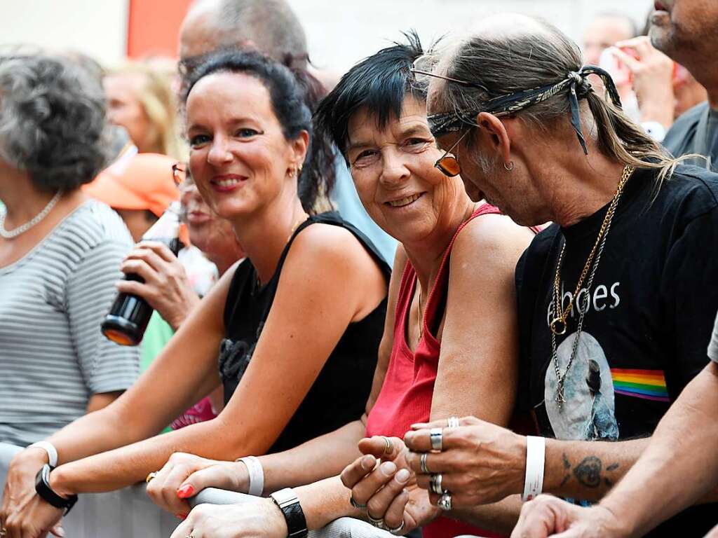 Partystimmung auf dem Markgrfler Platz in Mllheim