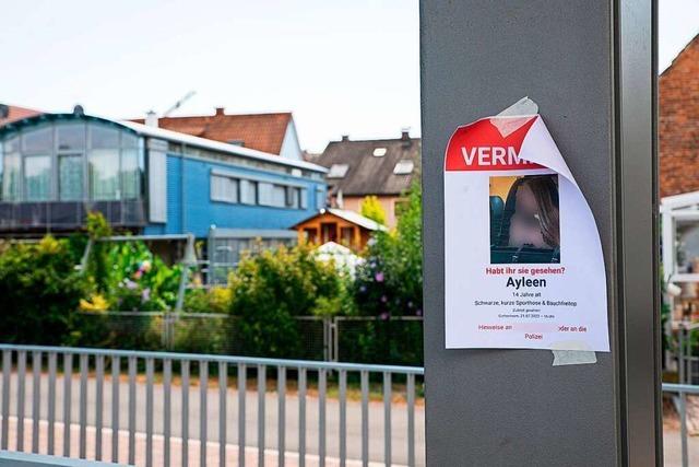 Neue Hinweise im Fall der vermissten Ayleen aus Gottenheim