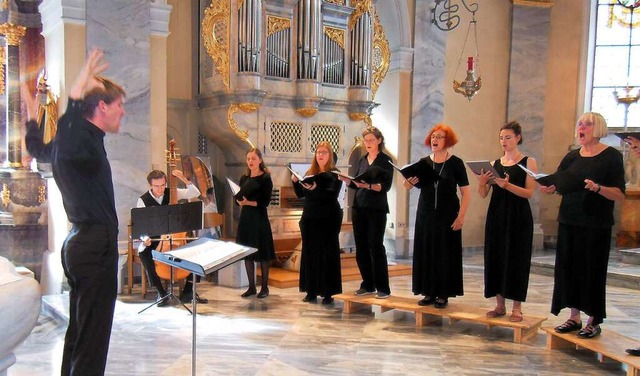 Barockmusik vom Feinsten bekamen Musik...bend in der St. Martinskirche geboten.  | Foto: Ernst Brugger