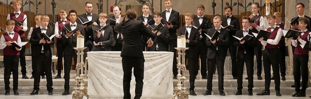 Der Knabenchor Capella Vocalis aus Reu...n Christian Bonath ein Konzert im Dom.  | Foto: Michael Gottstein