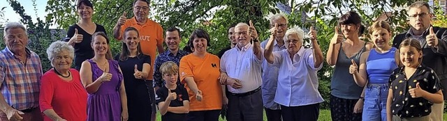 Zahlreiche Mitglieder der Kolpingfamil...tto Beck fr 70 Jahre Mitgliedschaft.   | Foto: privat