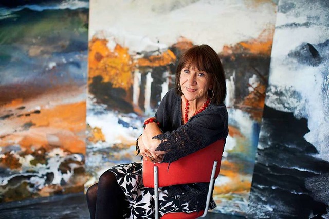 Knstlerin Marianne Hopf in ihrem Atelier in Lahr  | Foto: Michael Bode