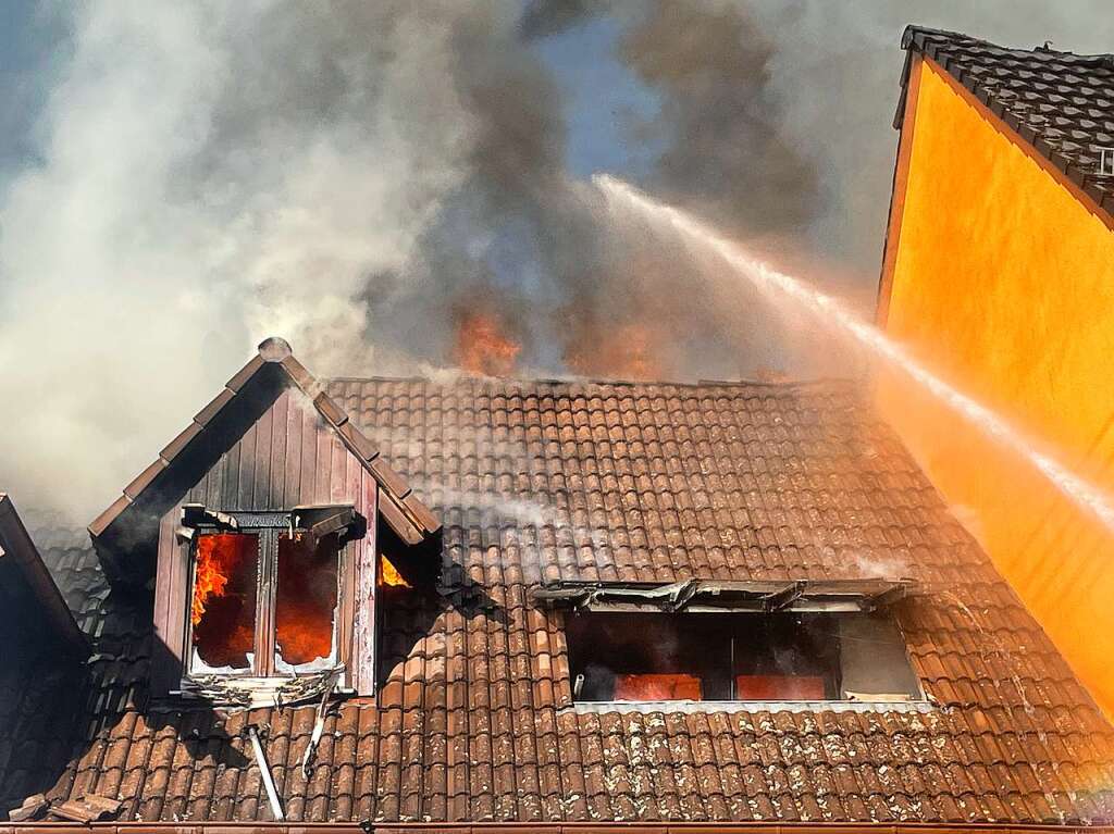 Sechs Huser waren vom Brand in Diersburg betroffen.