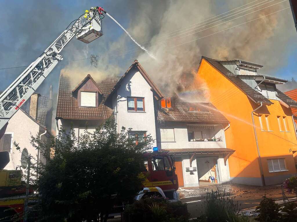 Sechs Huser waren vom Brand in Diersburg betroffen.