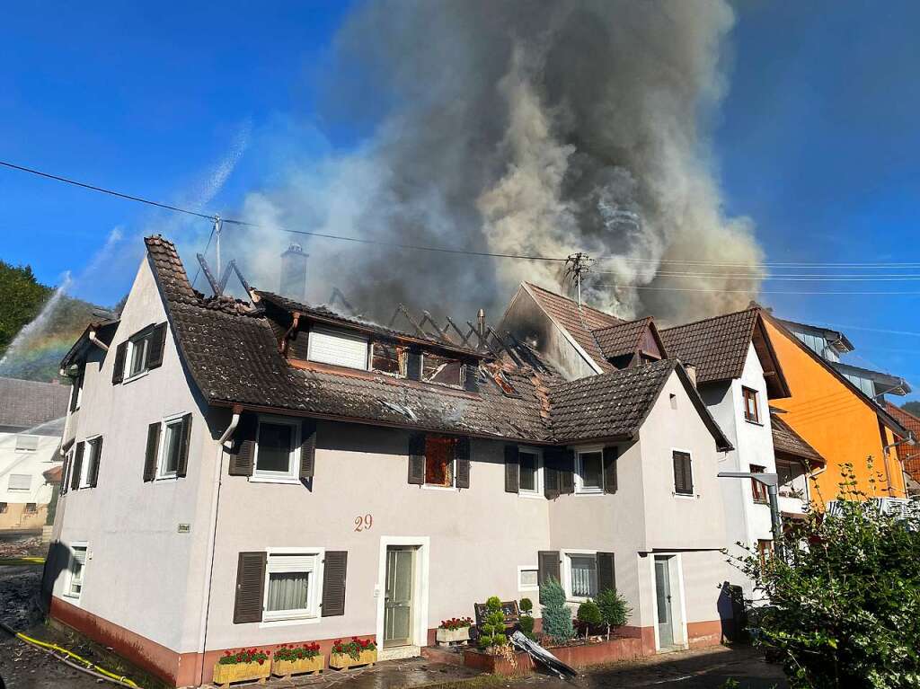 Sechs Huser waren vom Brand in Diersburg betroffen.