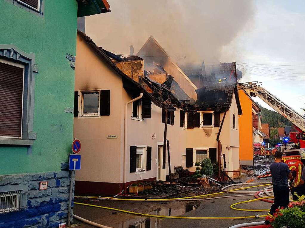 Sechs Huser waren vom Brand in Diersburg betroffen.