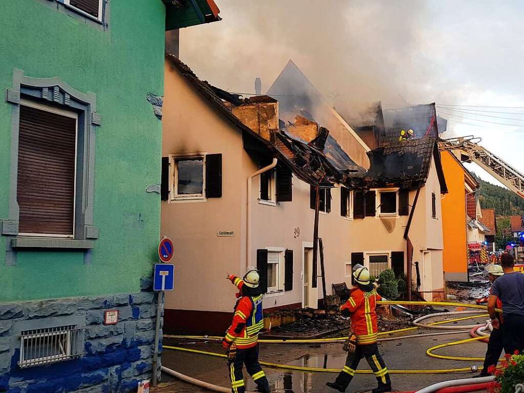 Sechs Huser waren vom Brand in Diersburg betroffen.