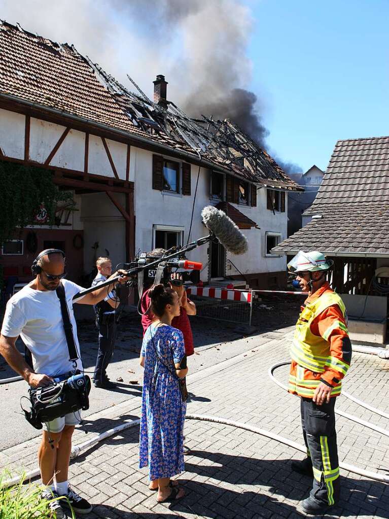 Sechs Huser waren vom Brand in Diersburg betroffen.