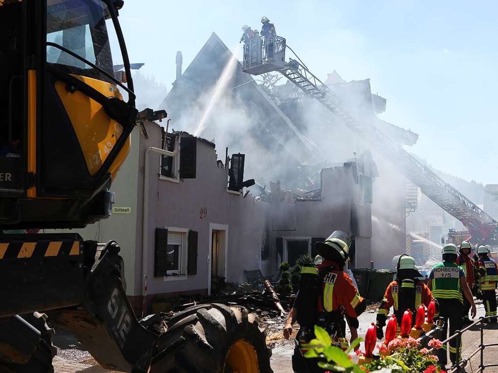 Sechs Huser waren vom Brand in Diersburg betroffen.