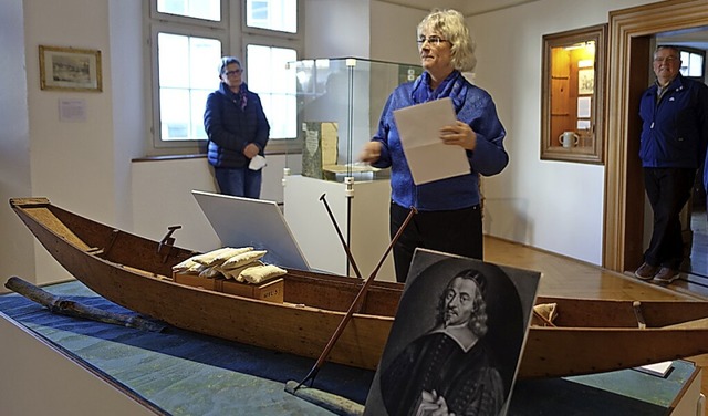 Das Museum Schiff in Laufenburg/Schwei...Foto zeigt Kuratorin Ariane Dannacher.  | Foto: Peter Schtz