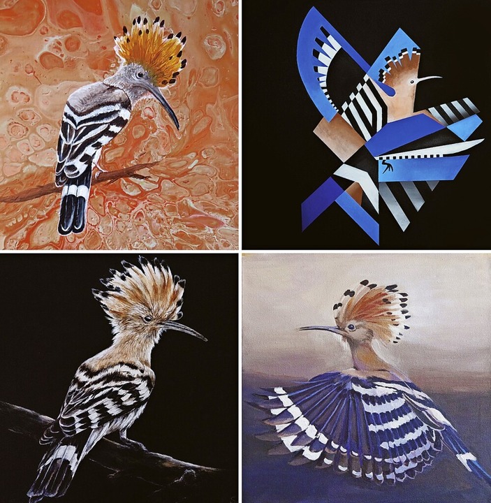 Vogel des Jahres: Vier Künstlerinnen zeigen ihre Sicht auf den Wiedehopf.  | Foto: Veranstalter