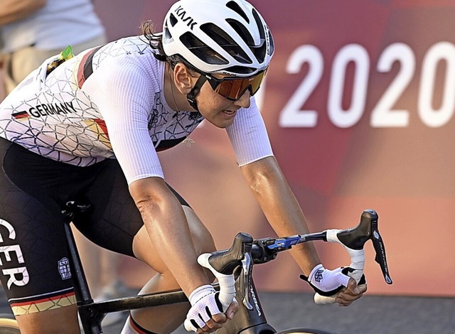 Lisa Brennauer bei Olympia 2021  | Foto: Sebastian Gollnow (dpa)