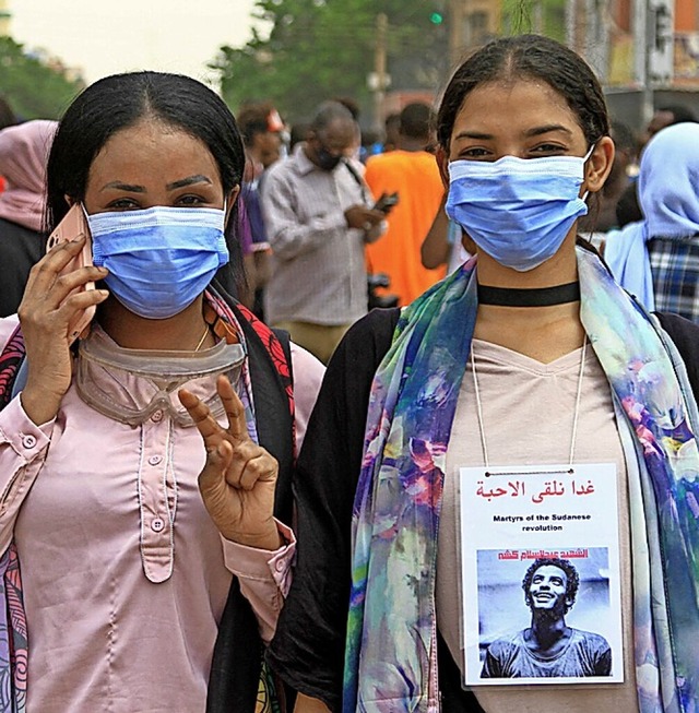 Demonstrantinnen in Khartoum  | Foto: - (AFP)