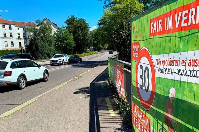 Soll noch bis 20. Oktober laufen: der Tempo-30-Testlauf.  | Foto: Helmut Seller