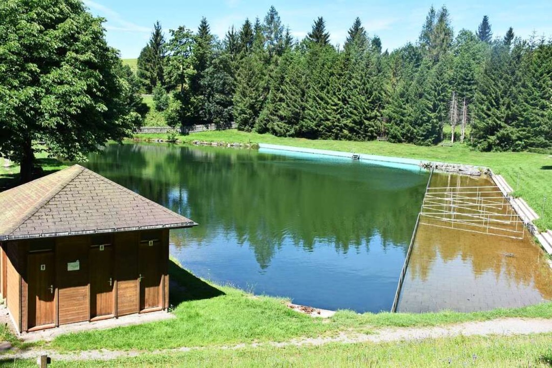 Schon immer unbeheizt: Das Naturfreibad in St. Mrgen.  | Foto: Thomas Biniossek