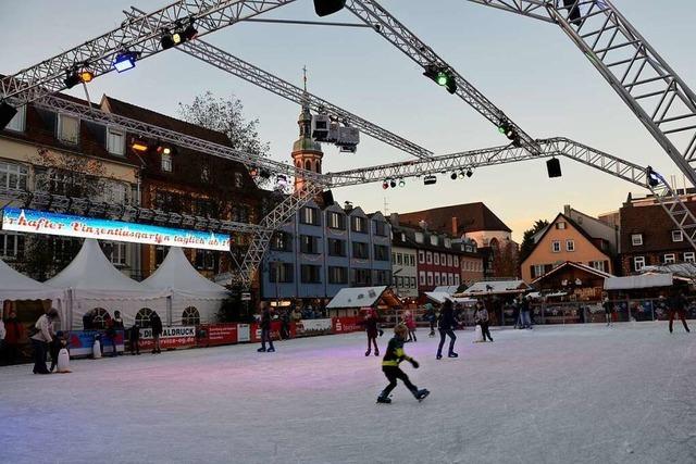 Stadt Offenburg sagt das Eislaufen beim Weihnachtsmarkt ab