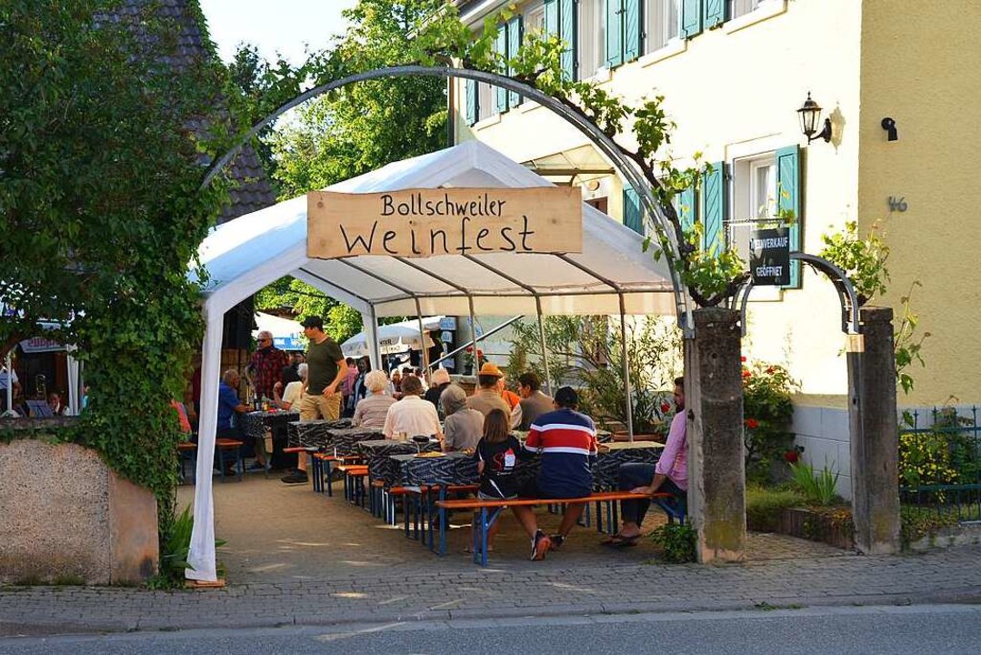 Zuletzt wurde 2019 das Bollschweiler Weinfest gefeiert.  | Foto: Florian Mangold