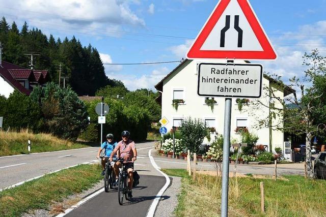 Der Radweg von Steinen nach Weitenau ist fertig saniert und bleibt doch lückenhaft