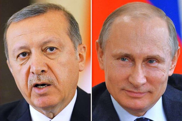 Recep Tayyip Erdogan (l.) und Wladimir Putin  | Foto: Boris Roessler