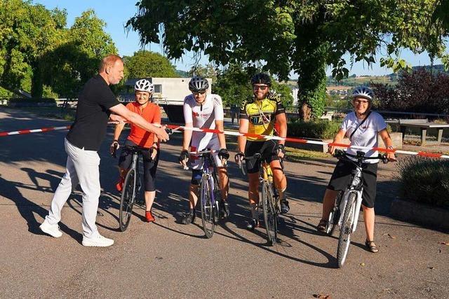 Mitarbeiter der DHBW besucht 12 Hochschulstandorte mit dem Fahrrad