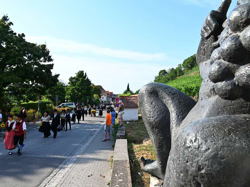 Bacchus schaut dem Festzug zu