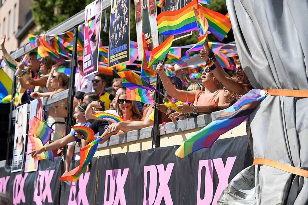 Für Liebe, Menschenrechte und sexuelle Vielfalt: Pride-Parade in Stockholm  | Foto: MAJA SUSLIN (AFP)