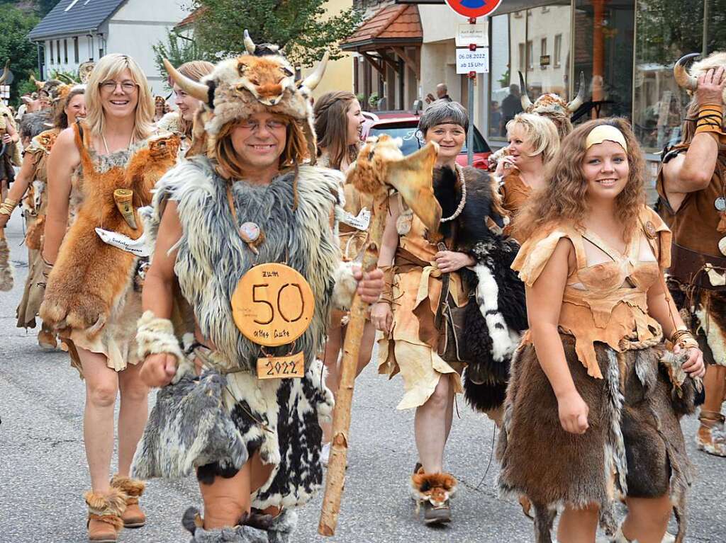 Nach vier Jahren Pause feierten die Germanen-Stmme ein Wiedersehen in Mambach.