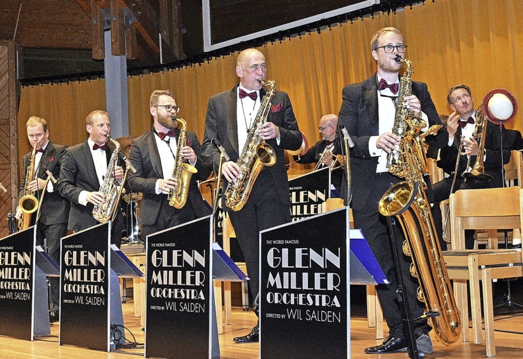 Das Saxofonregister bei einer Showeinlage.  | Foto: Stefan Pichler