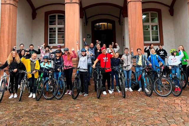 Das Team Stdtisches Gymnasium Ettenhe... Stadtradeln wieder ganz vorne landen.  | Foto: Gemeinde