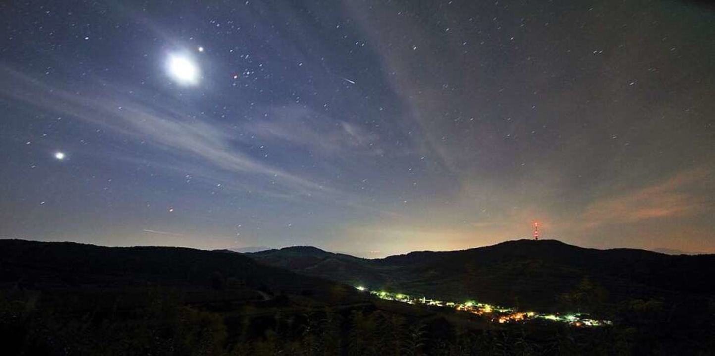 Die Perseiden erhellen den Nachthimmel  | Foto: Hans-Peter Ziesmer