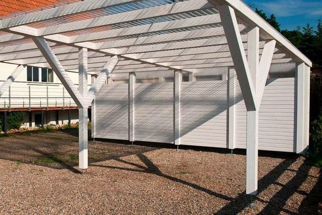 In Wittlingen entsteht ein 40 Meter langer Carport