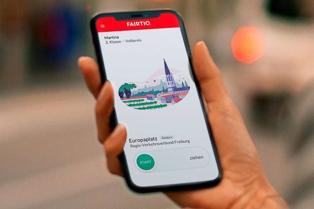 Luftlinie kaufen ber die App FAIRTIQ  | Foto: RVF