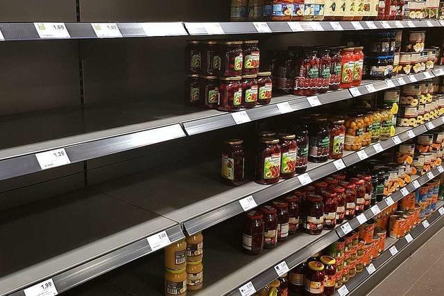 Warum im Kreis Lörrach derzeit manche Supermarktregale leer bleiben