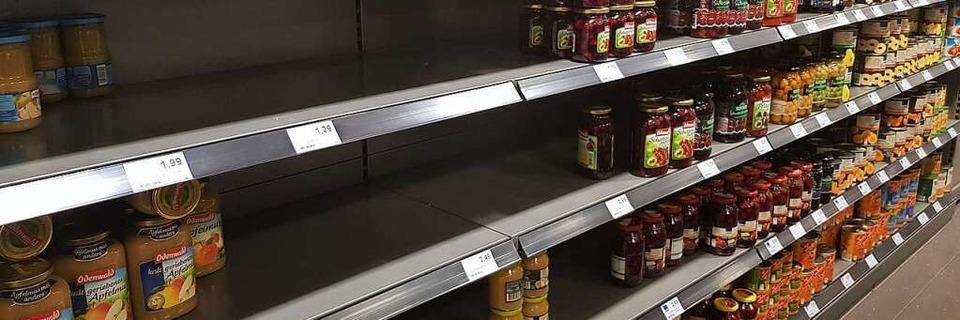 Warum im Kreis Lörrach derzeit manche Supermarktregale leer bleiben
