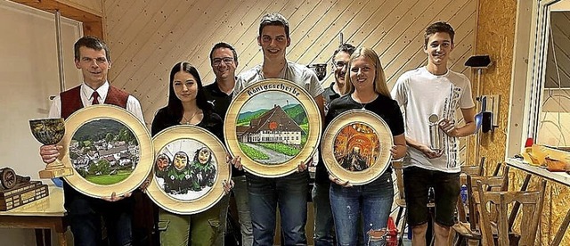 Die besten Schtzen des Kleinkalibersc...torz, Hannah Jkle und Moritz Ringwald  | Foto: KKSV  Oberprechtal