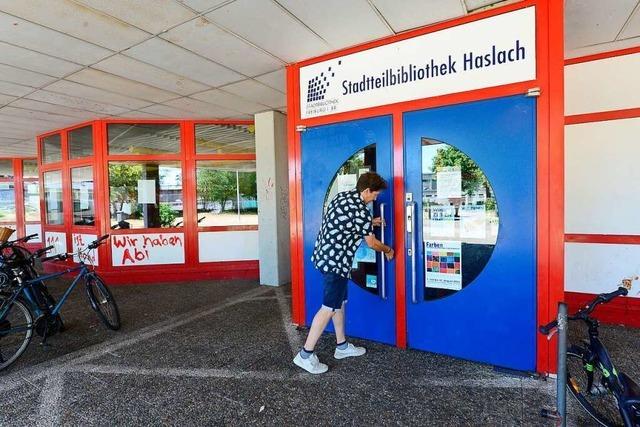 Die Stadtteilbibliothek in Freiburg-Haslach hat am Freitag letztmals geöffnet