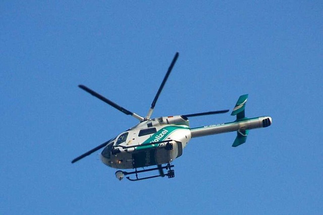 Mit einem Hubschrauber suchte die Polizei nach der Vermissten (Symbolfoto).  | Foto: Helmut Seller