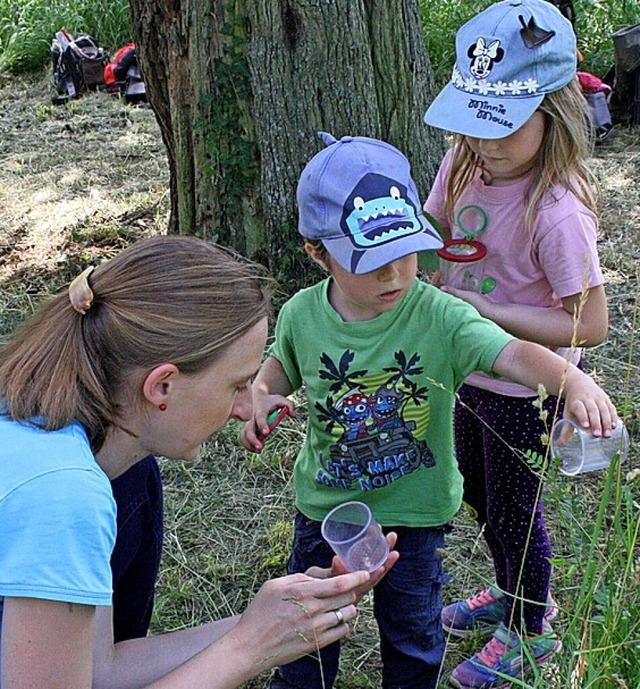 Die Sensibilisierung fr den Landschaftsraum  Tllinger fngt frh an.  | Foto: Elisabeth Weniger